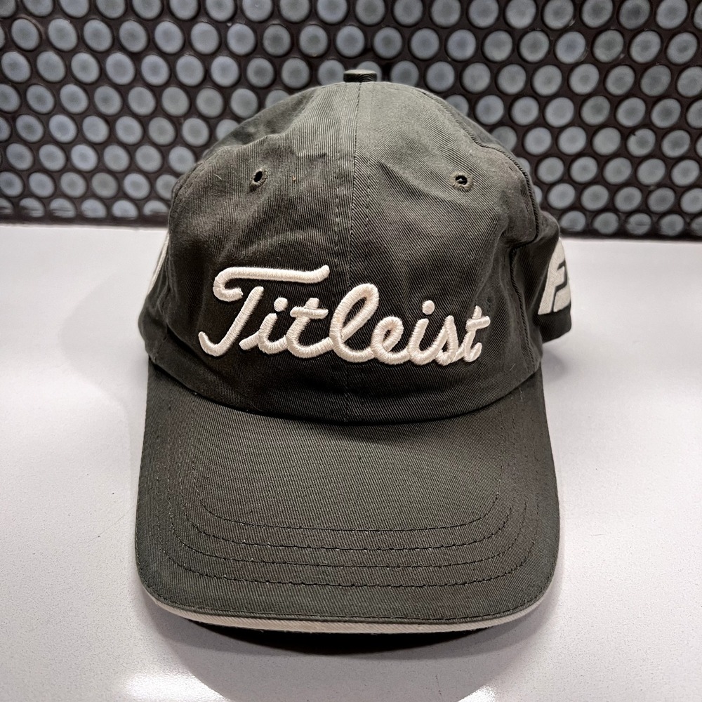 Titleist Hat Cap Strap Back Footjoy Golf Adjustable Mens Green Adult Golfer